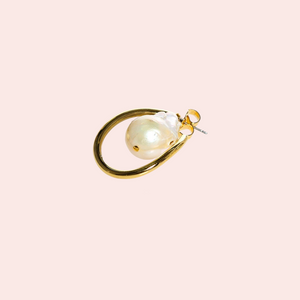 Moonlit Pearl Twist Earrings