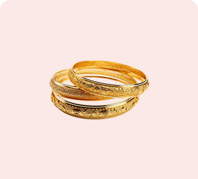 Majestic Gold Bangles