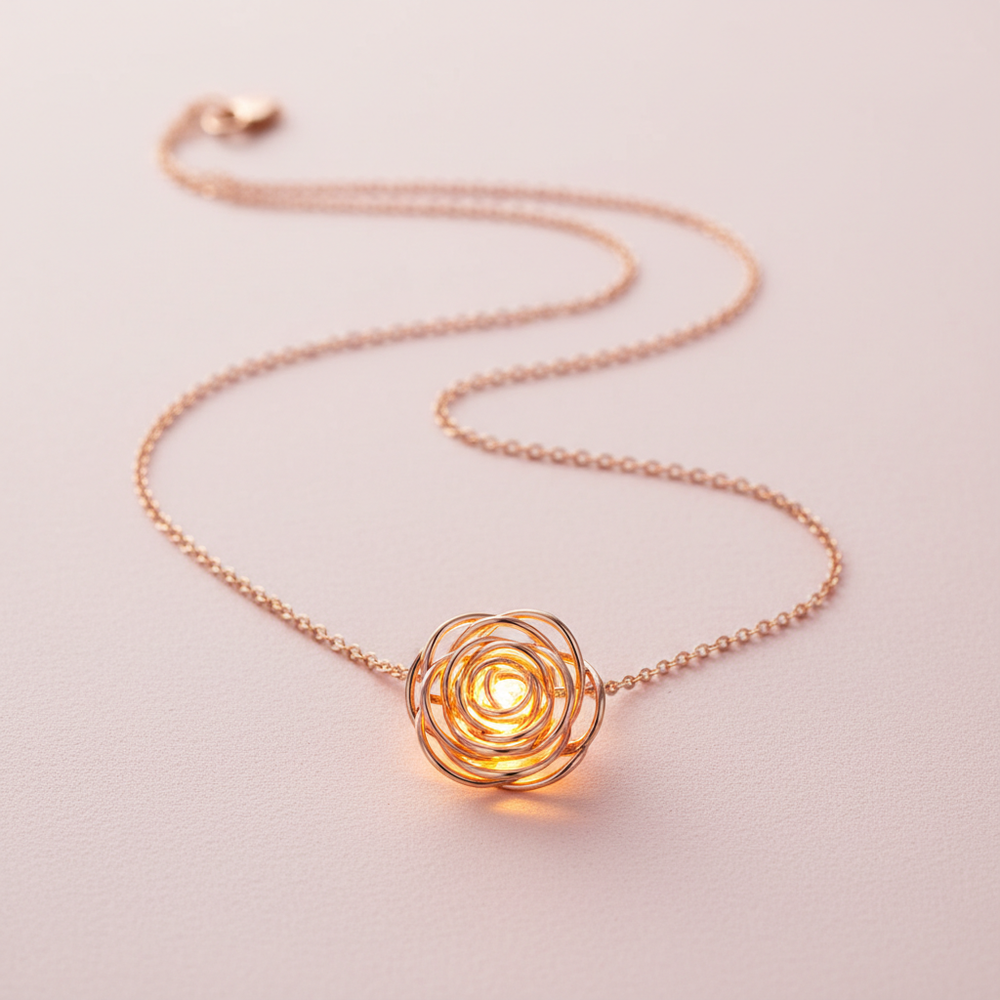 Rose Gold Eternal Glow Necklace